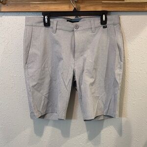Travis Mathew Light Gray Men's Flat Front Shorts